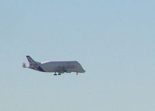 Airbus A300-600ST survolant le pont Saint Pierre à Toulouse Airbus A300-600ST survolant le pont Saint Pierre à Toulouse