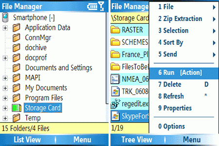Explorateur de Fichier Windows Mobile 5 Explorateur de Fichier Windows Mobile 5