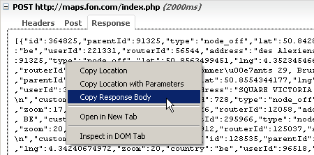 JSON FON.Maps JSON FON.Maps