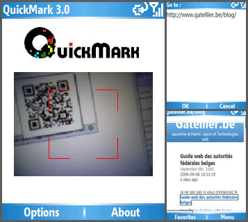 capture de code QR sur GSM