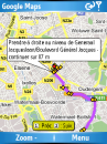Itinéraire entre Emakina et chez moi sur Google Maps pour mobiles