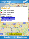 Résumé de l'itinéraire entre Emakina et chez moi sur Google Maps pour mobiles