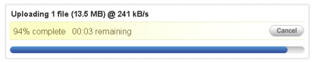 Viddler: progression d'upload de fichier Viddler: progression d'upload de fichier